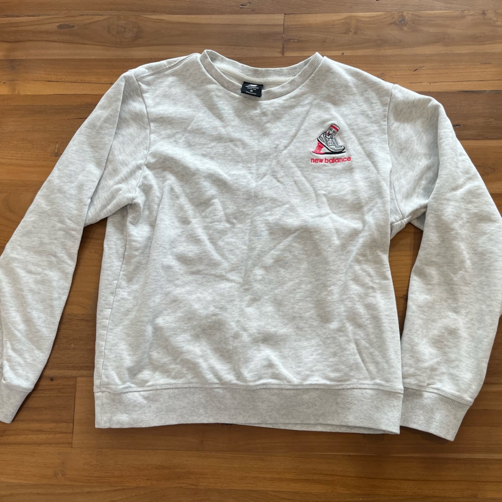 New Balance Gray Crewneck Sweater